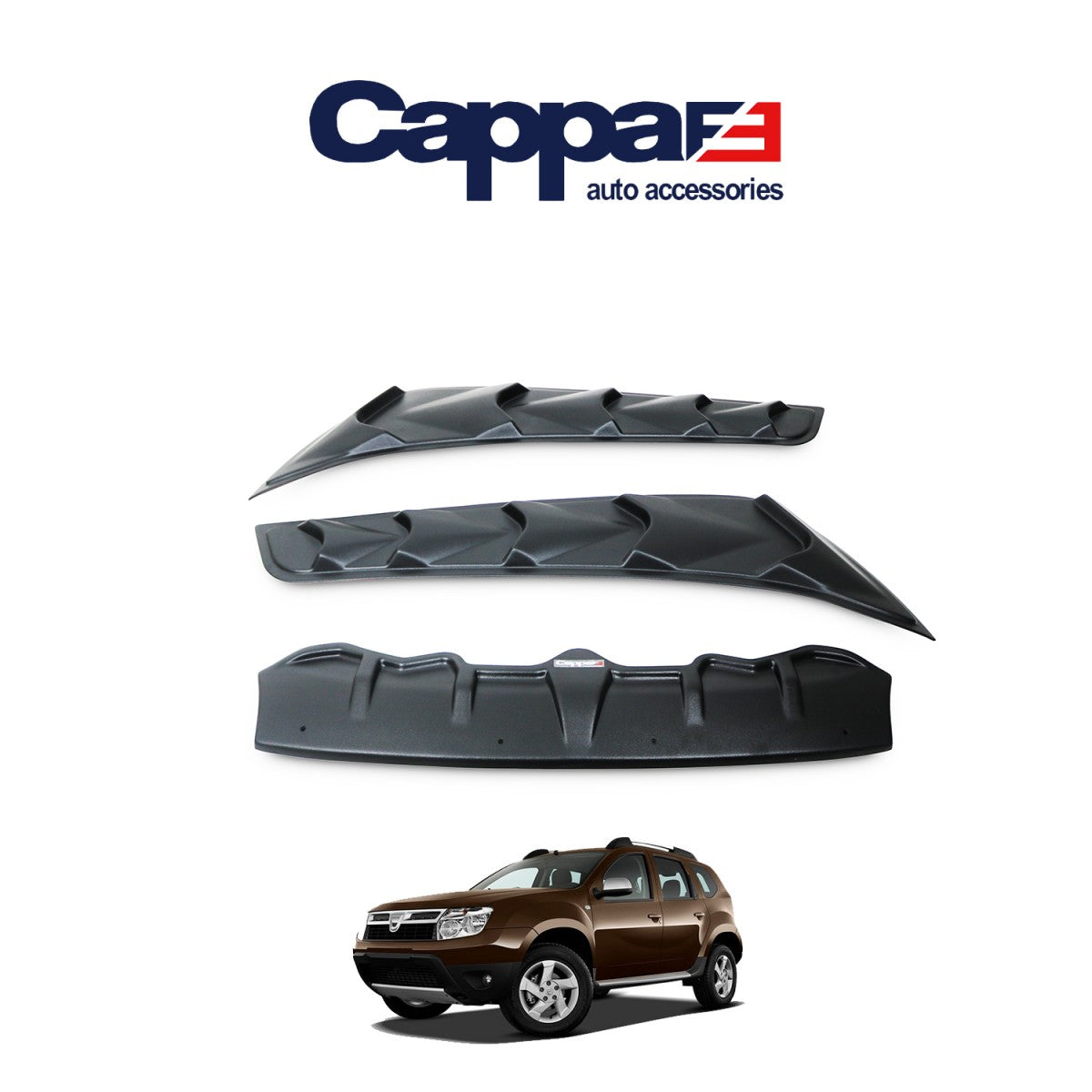 For Dacia Duster 2010–2024 Dragon Pack Hood Protector – 3-Piece Set | Premium Front Hood Guard