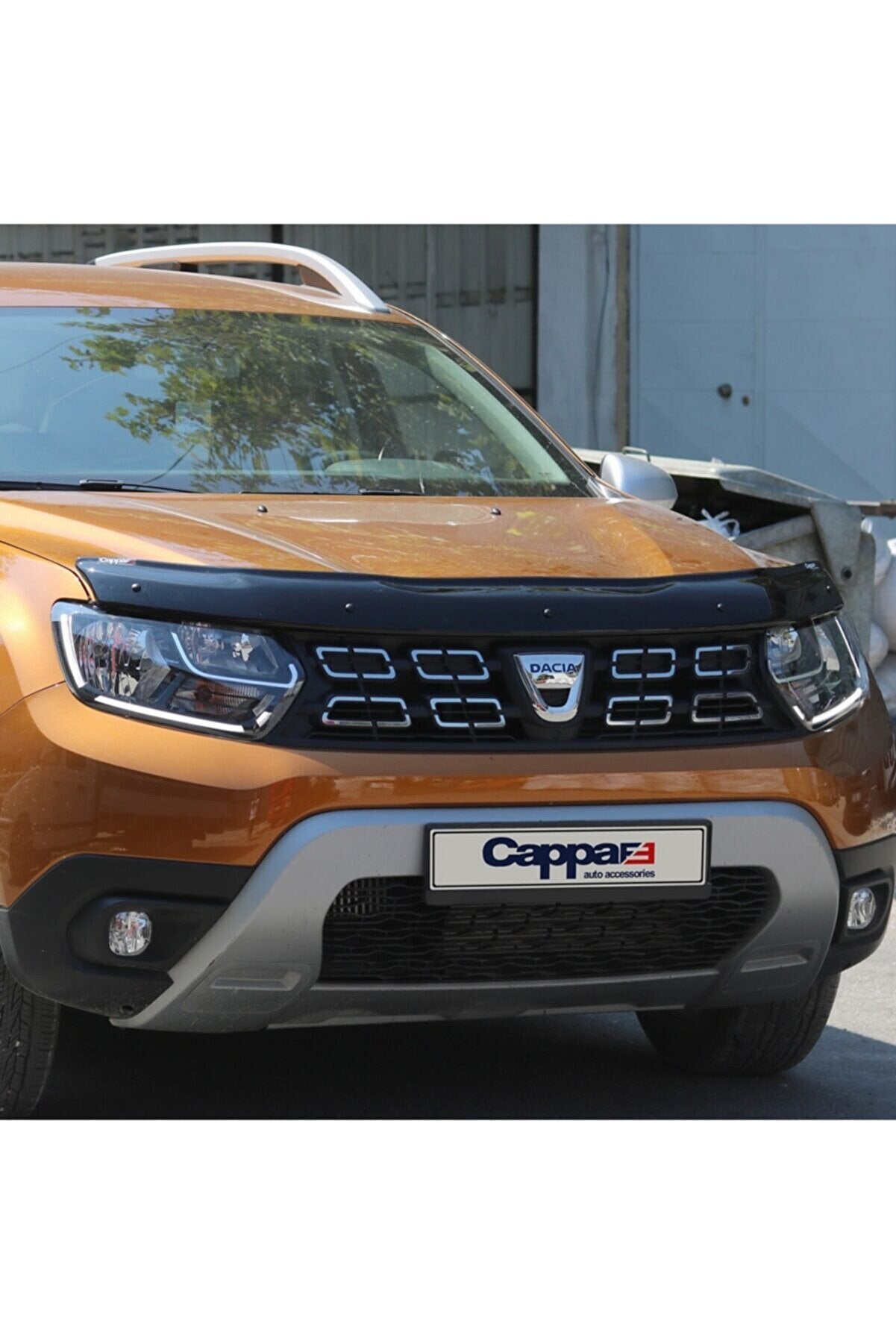 For Dacia Duster 2018–2024 Glossy Black Hood Deflector – Front Bug Shield & Bonnet Protection Spoiler