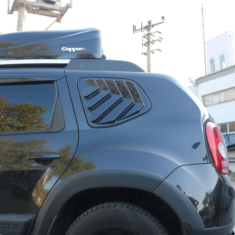 
                  
                    For Dacia Duster Side Vent Window Protector 2010-2024 – 2-Piece Set | Piano Black ABS Wind Deflectors
                  
                