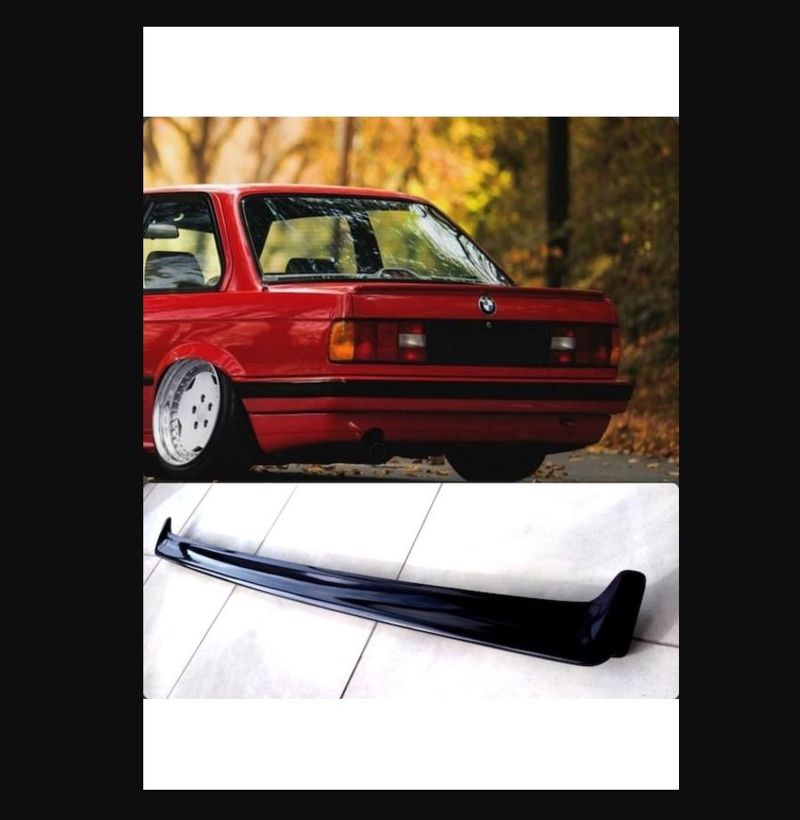 For BMW E30 Spoiler – Fiber Material, Unprimed & Unpainted (1984–1991)