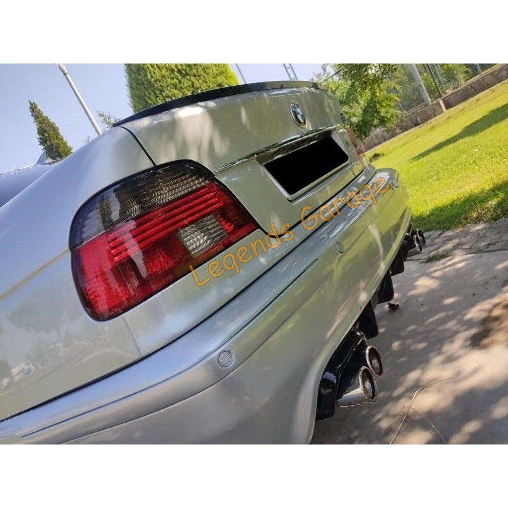 For BMW E39 M Tec Rear Bumper Diffuser – TECH Style Gloss Black (1995–2004)