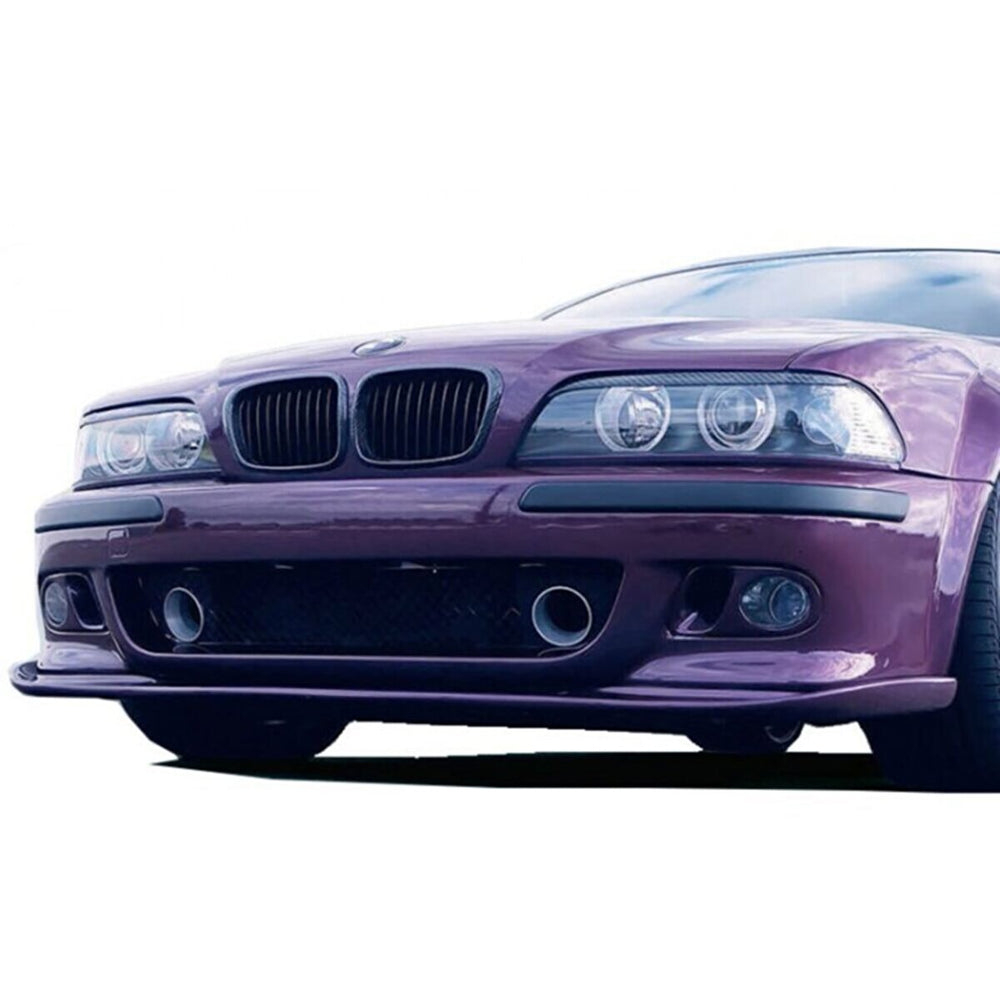 For BMW E39 M5 Hman Front Bumper Lip – Glossy Black Plastic (1995–2004)