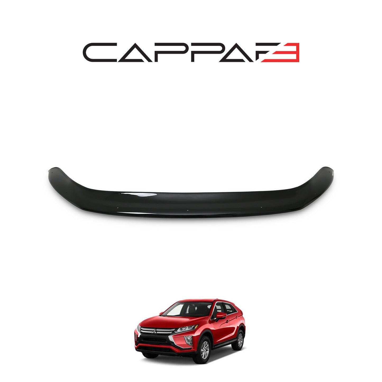 For Mitsubishi Eclipse Front Hood Protection Spoiler (2018–2024) – Bug Shield & Hood Deflector Guard