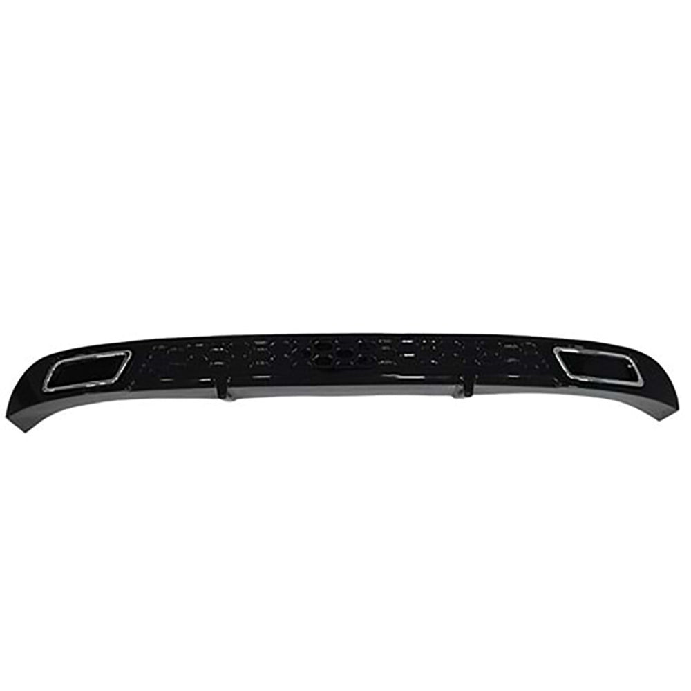 For Hyundai Elantra  Rear Diffuser Piano Black + Chrome Exhaust Tip (2015-2019)