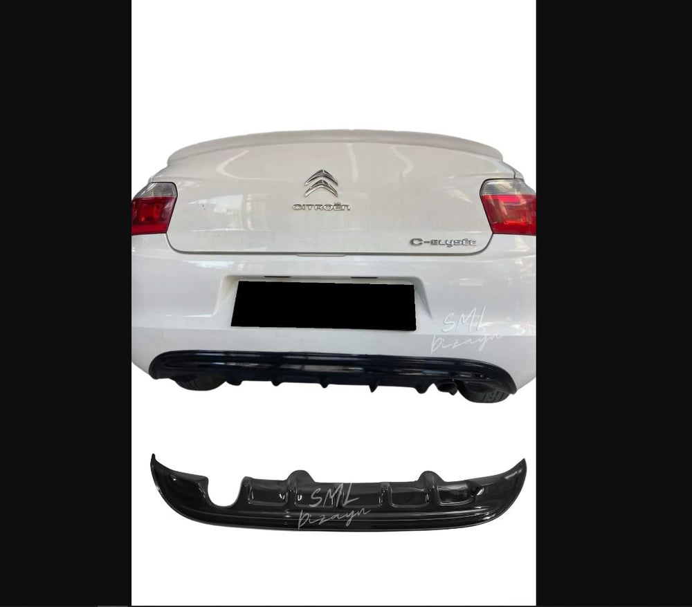 
                  
                    For Citroen C Elysee 2012-2016 Black Plastic Rear Bumper Diffuser – Stylish & Durable Upgrade
                  
                