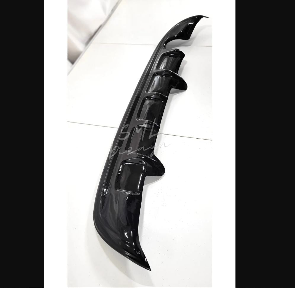 For Citroen C Elysee 2012-2016 Black Plastic Rear Bumper Diffuser – Stylish & Durable Upgrade