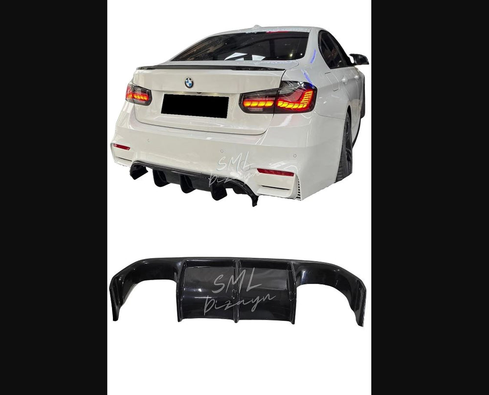 
                  
                    For BMW F30-F80 M3 Middle Part Rear Bumper Diffuser – Gloss Black Plastic
                  
                