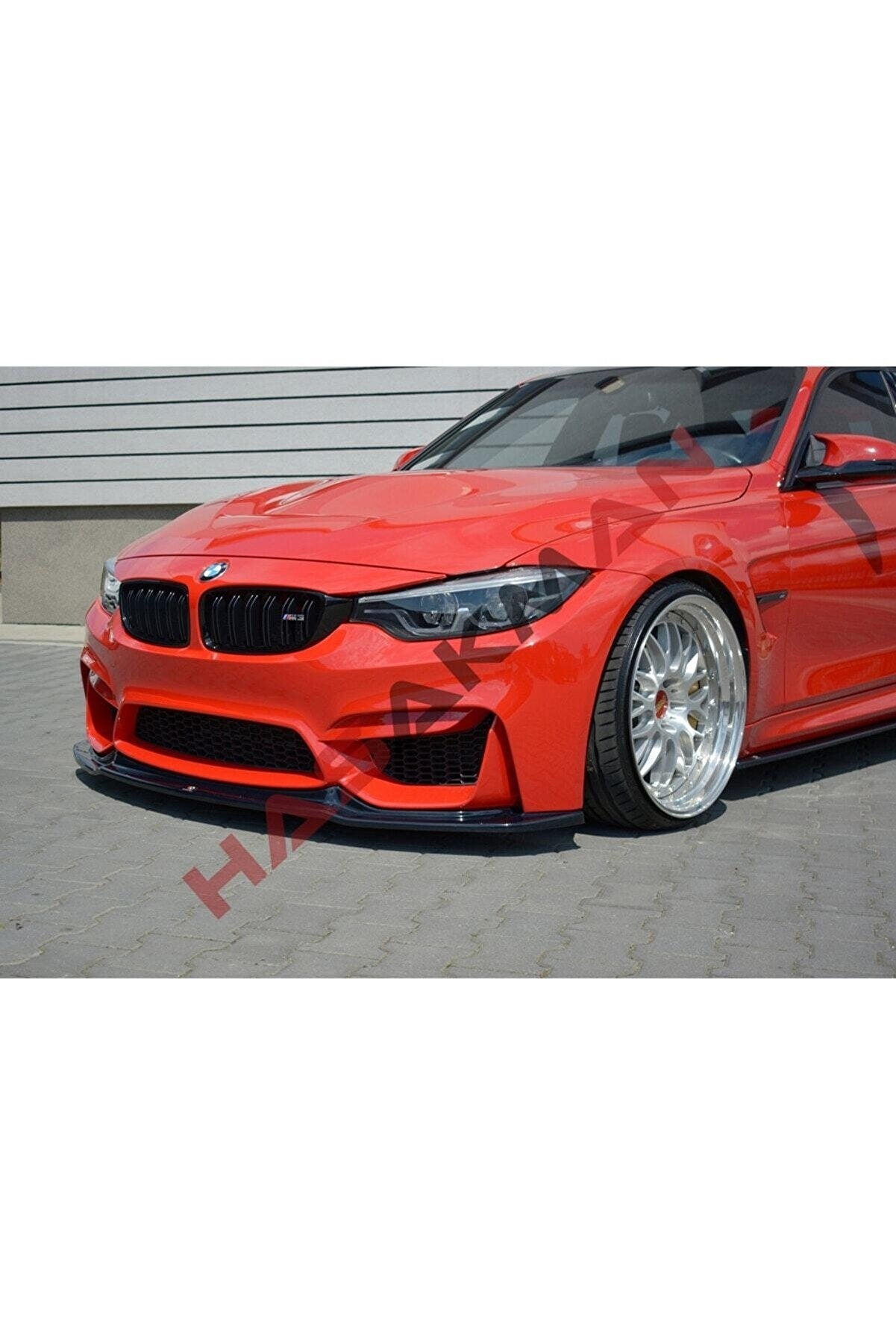 For BMW F30 3 Series Vrstener M3 Style Front Lip – Piano Black (2012–2018)