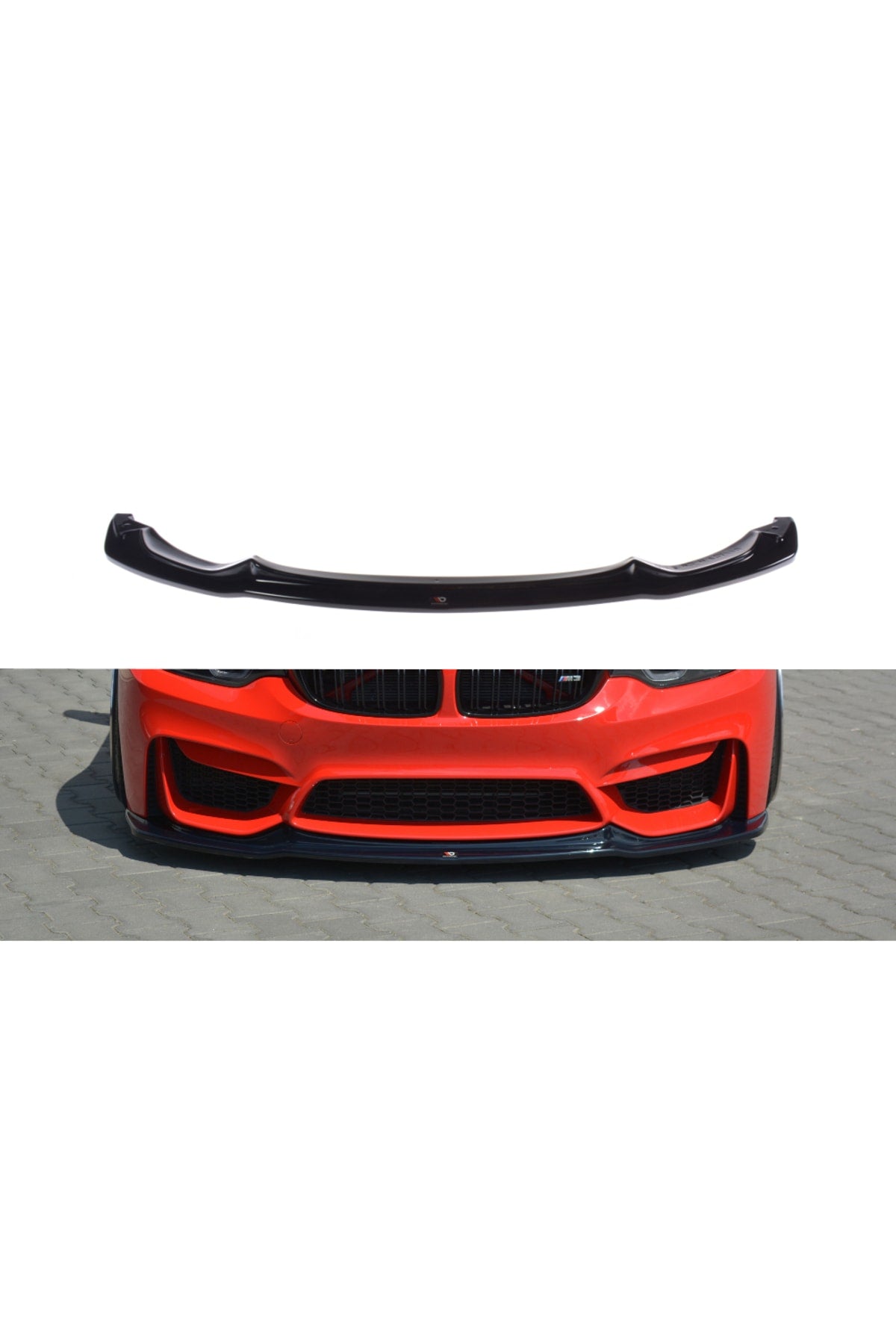 For BMW F30 3 Series Vrstener M3 Style Front Lip – Piano Black (2012–2018)