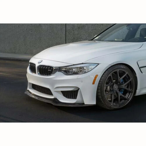 Front Bumper Lip For BMW F36 M4 Style F (Vrstiner Style – Glossy Black) for 2012–2016 models: