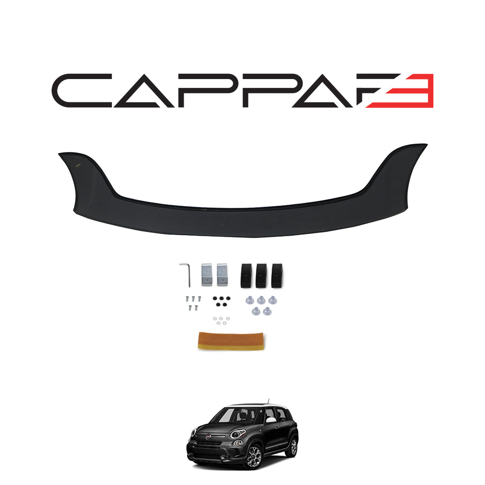 For Fiat 500L 2015+ Hood Deflector – Glossy Black Bug Shield & Bonnet Protection Spoiler