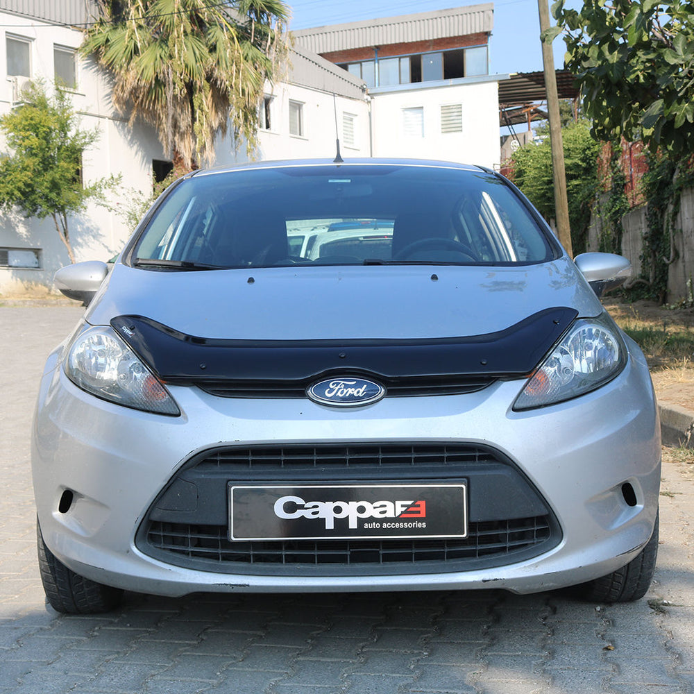 For Ford Fiesta Front Hood Protection Spoiler – Glossy Black Bug Shield & Hood Deflector Guard