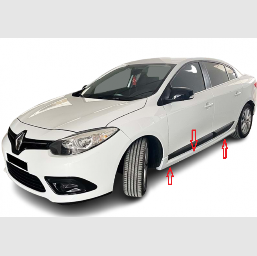 Bold Style Side Skirt Set for Renault Fluence (2010–2016) Unpainted Unprimed – Sporty Rocker Panel Body Kit Upgrade