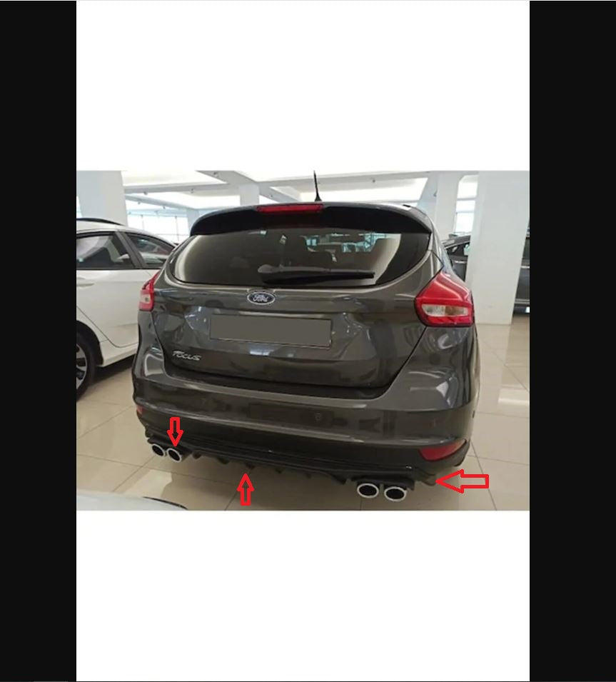 Rear Diffuser for Ford Focus 2014–2018 – Sport Style Bumper Extension