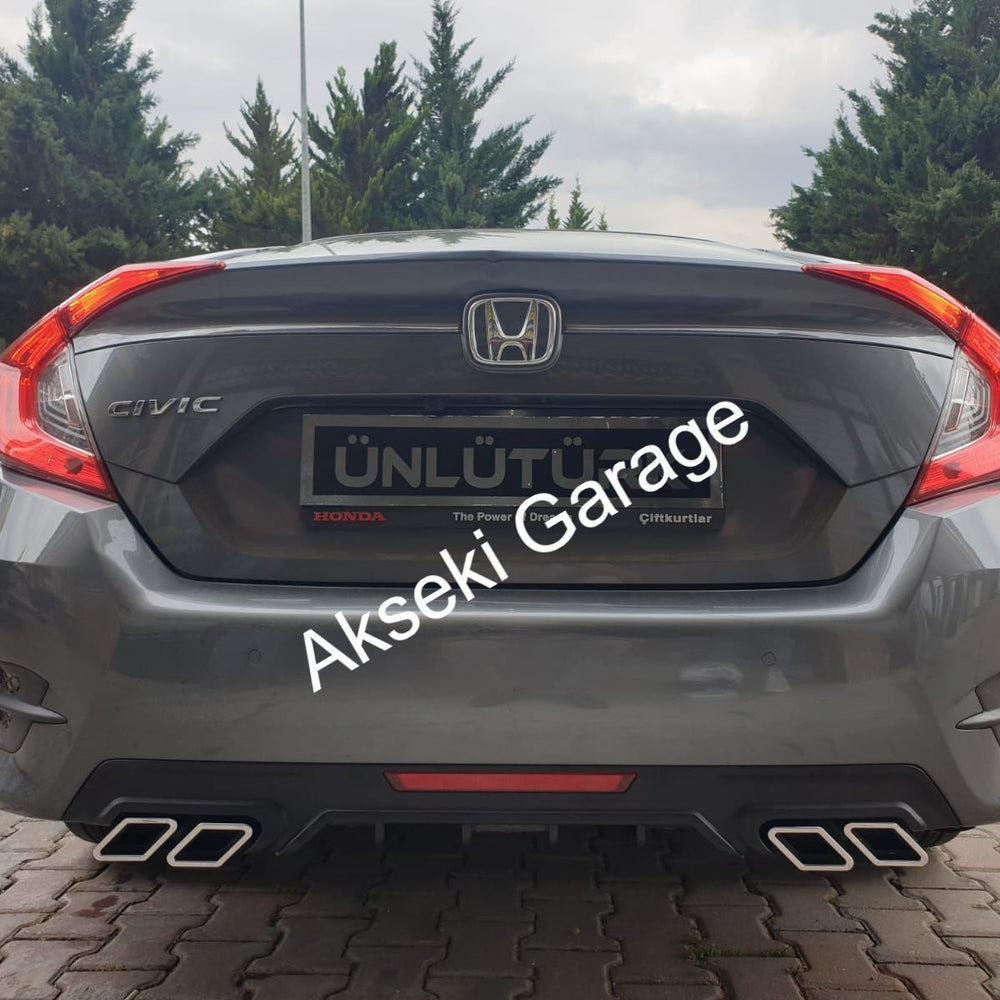 
                  
                    4 Exhaust Style Rear Diffuser for Honda Civic FC5 (2016–2020) – Aggressive Look & Sporty Rear Upgrade
                  
                