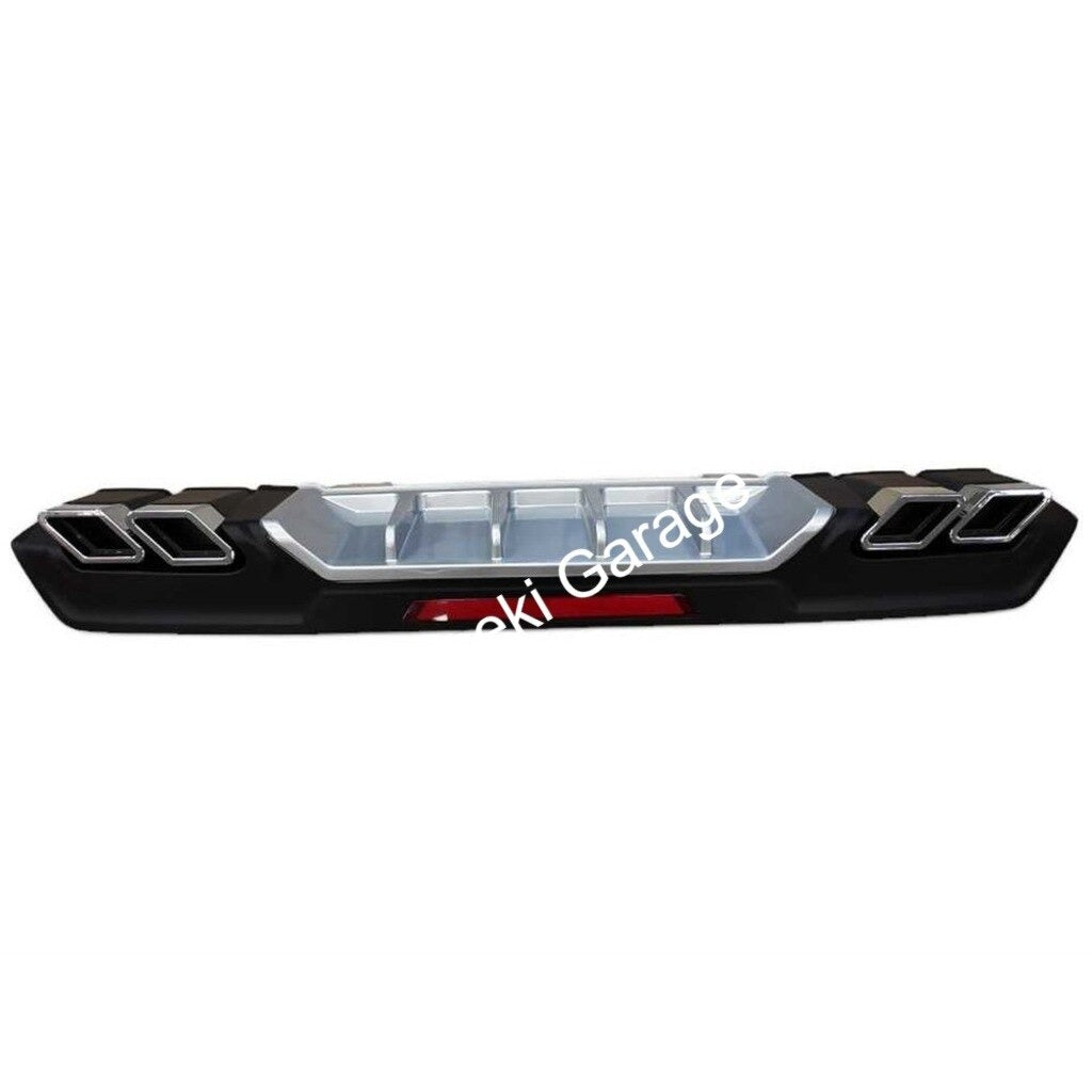 4 Exhaust Style Rear Diffuser for Honda Civic FC5 (2016–2020) – Aggressive Look & Sporty Rear Upgrade