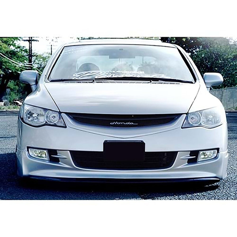 For Honda Civic FD6 (2006–2009) Non-Facelift Front Lip Mugen Prefix – ABS Plastic Unpainted & Unprimed