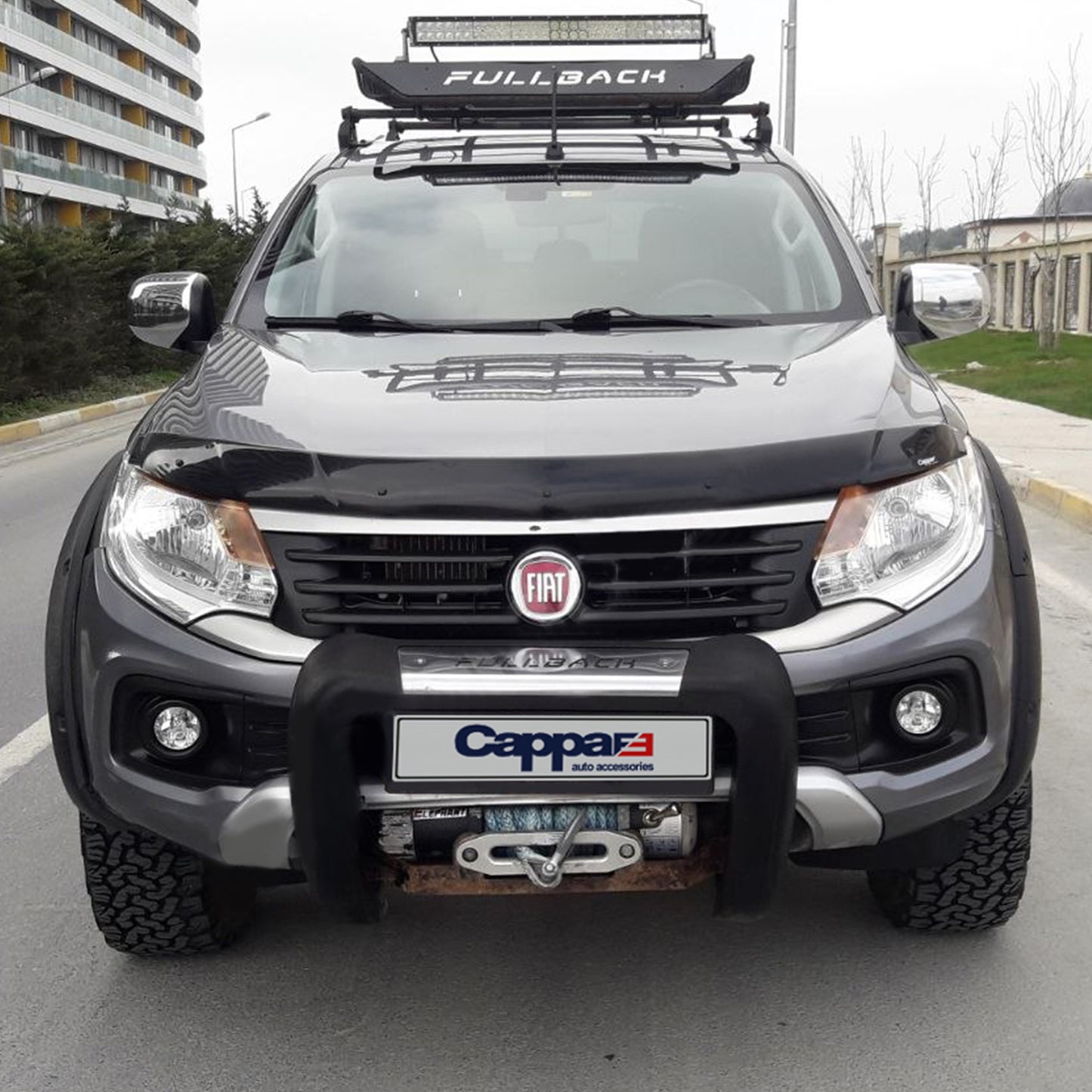 For Fiat Fullback 2016–2024 Hood Deflector – Front Bug Shield & Bonnet Protection Spoiler