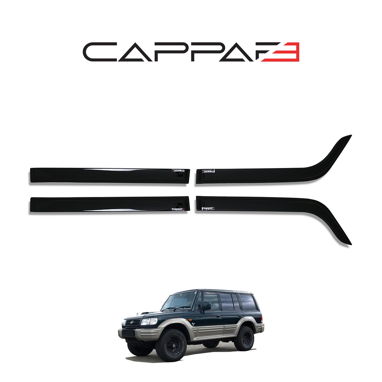For Hyundai Galloper Window Spoiler (1997–2003) – Windshield Rainshield Visor