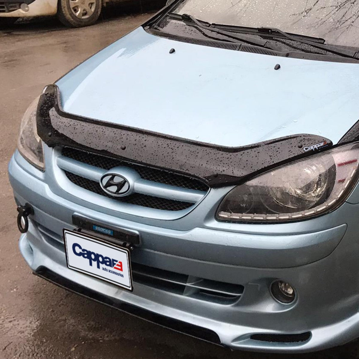 For Hyundai Getz Front Hood Protection Spoiler – Bug Shield & Hood Deflector Guard (2006–2011)