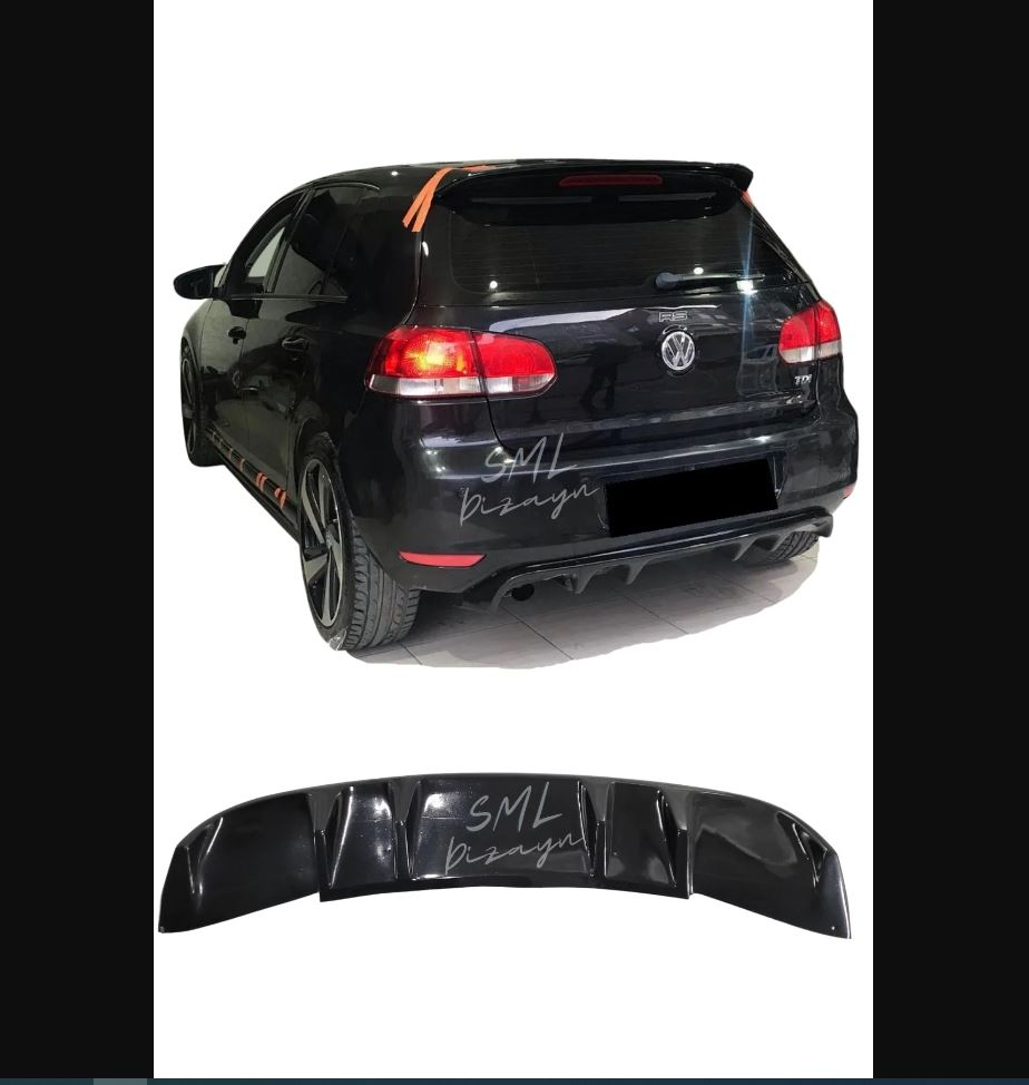 
                  
                    Aggressive Rear Diffuser for VW Volkswagen Golf 6 GTI (2008–2012) – Rieger Style Performance Look | ABS Plastic Bumper Lip
                  
                