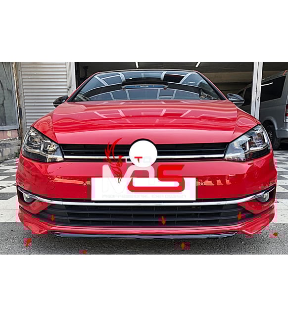 
                  
                    For Volkswagen VW Golf 7.5 Front Lip Spoiler (2018–2020) – Prefix Style Bumper Attachment | ABS Plastic Aero Kit Upgrade
                  
                