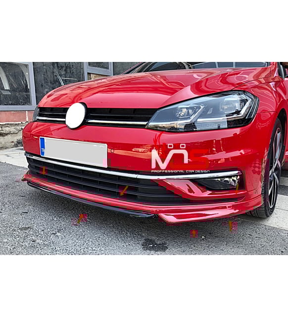 
                  
                    For Volkswagen VW Golf 7.5 Front Lip Spoiler (2018–2020) – Prefix Style Bumper Attachment | ABS Plastic Aero Kit Upgrade
                  
                