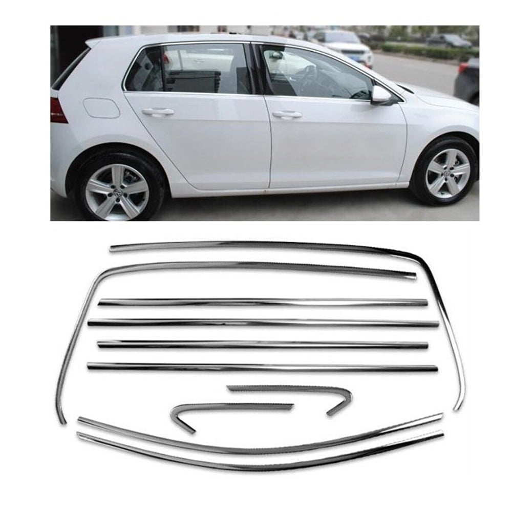 For Volkswagen VW Golf 7 & 7.5 Chrome Window Frame Side Trim Full Set