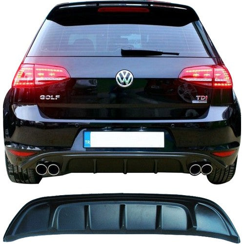 Piano Black Sport Rear Diffuser for VW Volkswagen Golf 7 (2012–2016) – Without Outlet, ABS Plastic