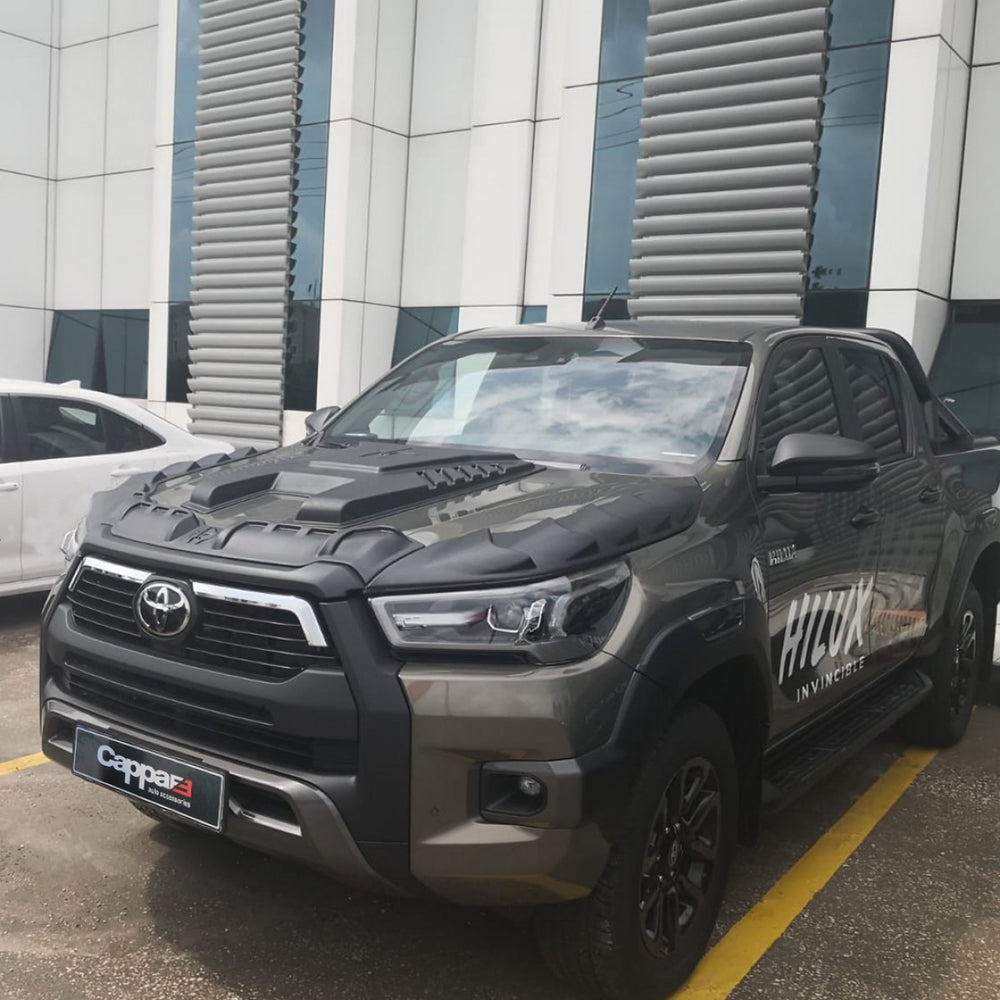 
                  
                    For Toyota Hilux Dragon Pack Hood Protector & Bug Shield (2021–2026) – Front Hood Spoiler Deflector Guard
                  
                