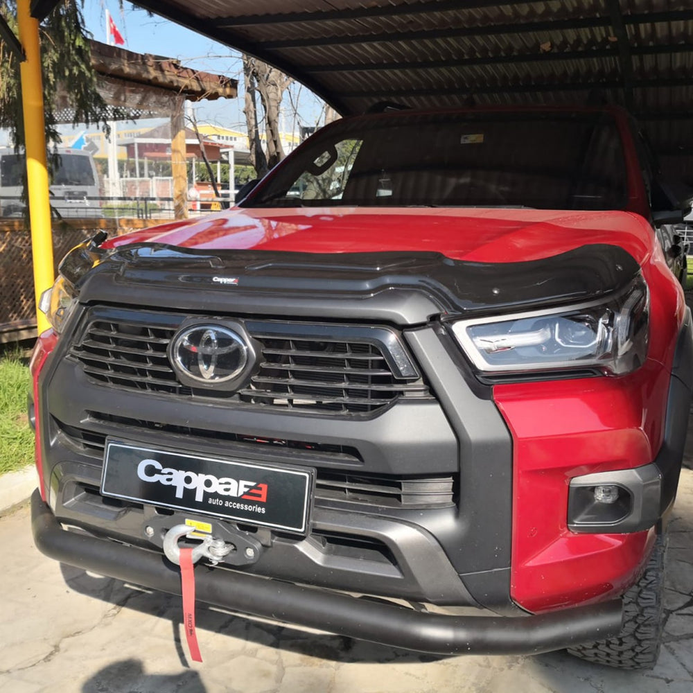 Front Hood Bug Shield & Deflector Guard for Toyota Hilux (2021–2026) – Tough & Sleek Hood Protection Spoiler