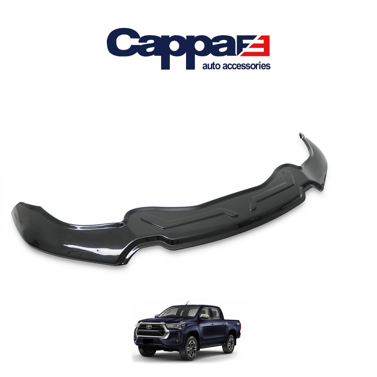 Front Hood Bug Shield & Deflector Guard for Toyota Hilux (2021–2026) – Tough & Sleek Hood Protection Spoiler