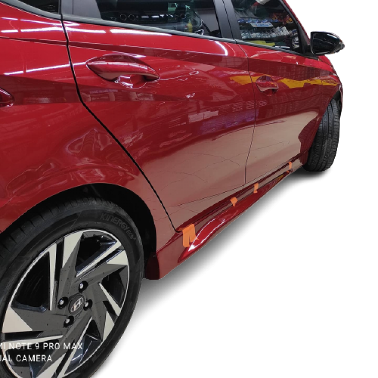 For Hyundai i20 Side Skirt Set (2014–2020) – Raw Plastic, Unpainted – Build Your Dream Look