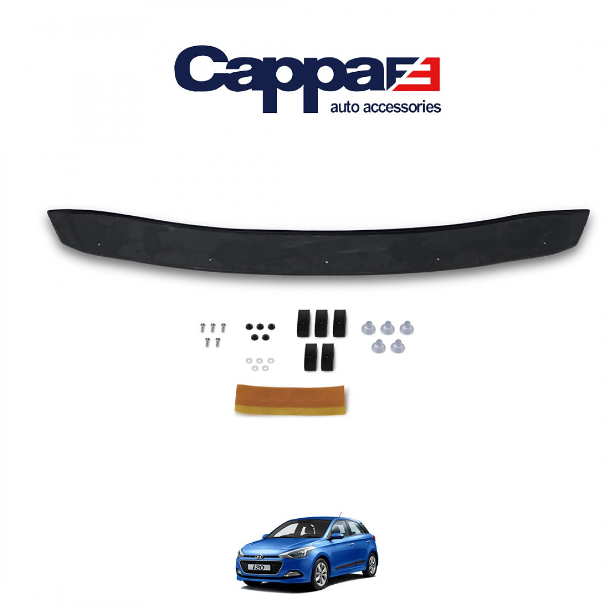 For Hyundai i20 Front Hood Protection Spoiler – Bug Shield & Hood Deflector Guard (2014–2020)