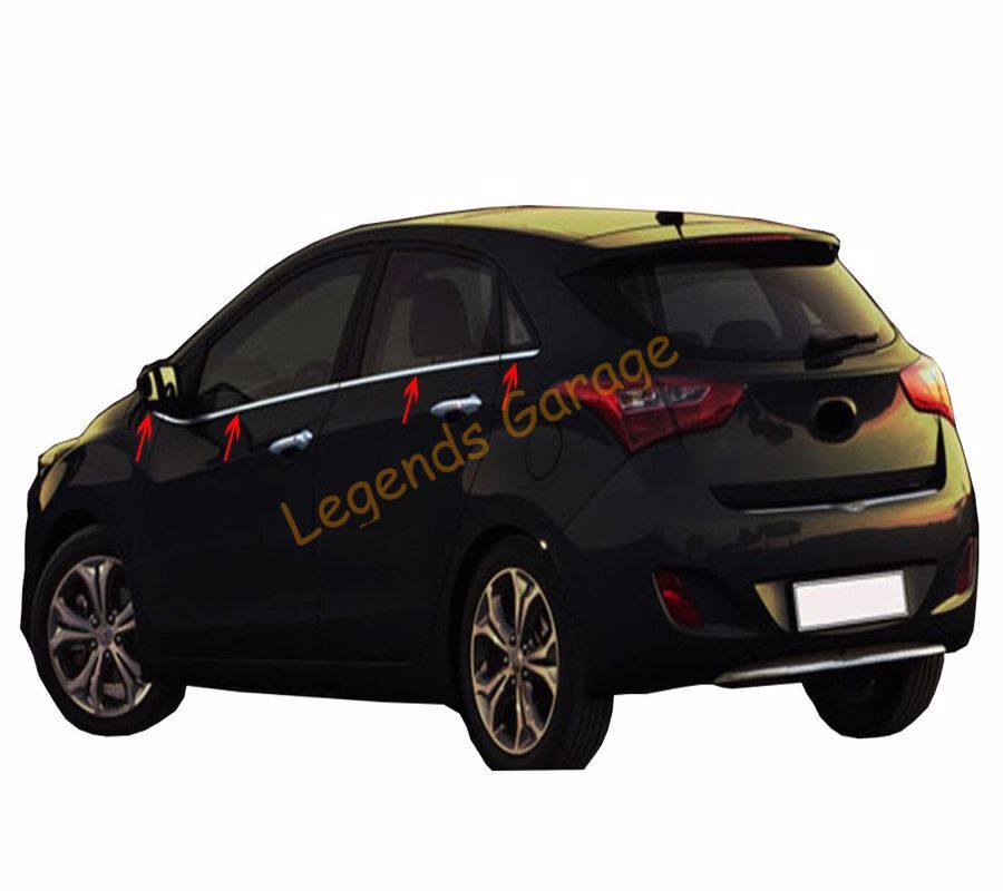 For Hyundai i30 SW Chrome Window Molding – Window Frame Framework (2012–2016)