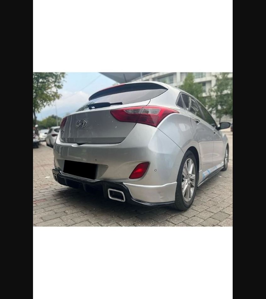 For Hyundai i30 RS Rear Diffuser – Glossy Black Soul-Stirring Upgrade (2012–2017)