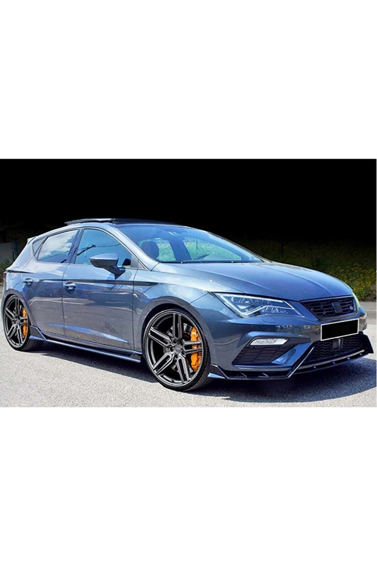 Glossy Black Lnz Race Cup Front Lip & Side Skirts for Seat Ibiza Mk5 (2017–2020) – Sporty Plastic Body Kit