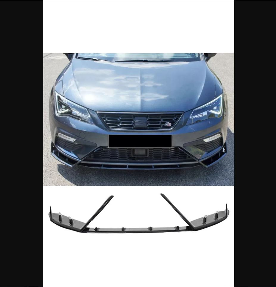 LNZ Design 3-Piece Front Splitter Lip Blade Wing for Seat Ibiza MK5 (2017–2020) – Aggressive Sport Styling