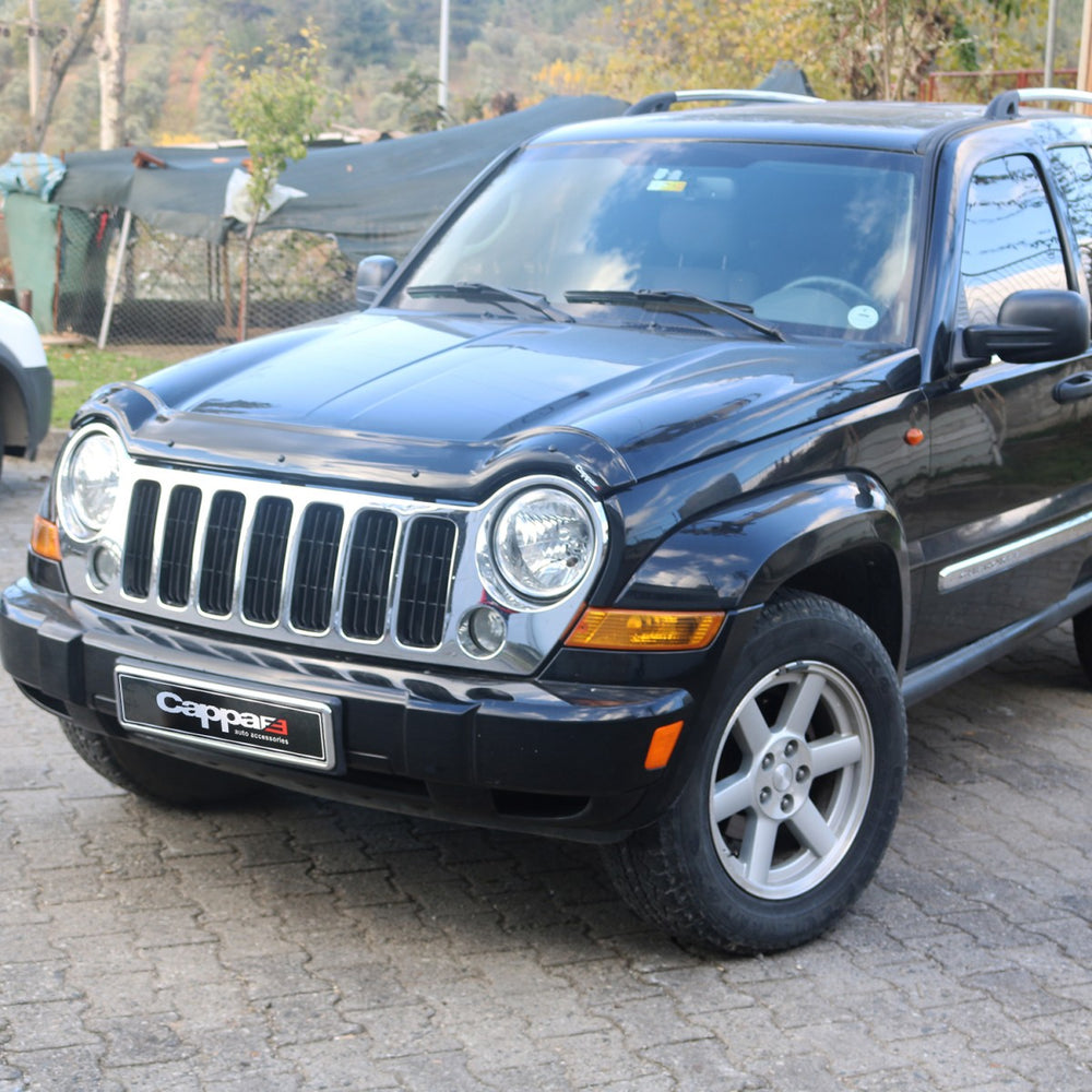 
                  
                    For Jeep Cherokee 2002–2008 Front Hood Deflector – Glossy Black Bug Shield & Hood Protection Spoiler
                  
                