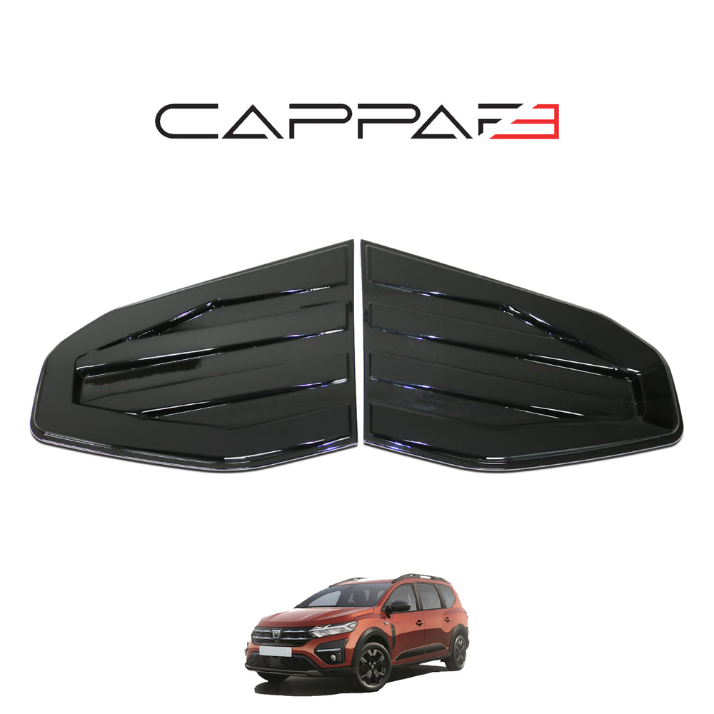 For Dacia Jogger 2022-2026 Side Vent Window Protector – 2-Piece Set | Piano Black Wind Deflectors