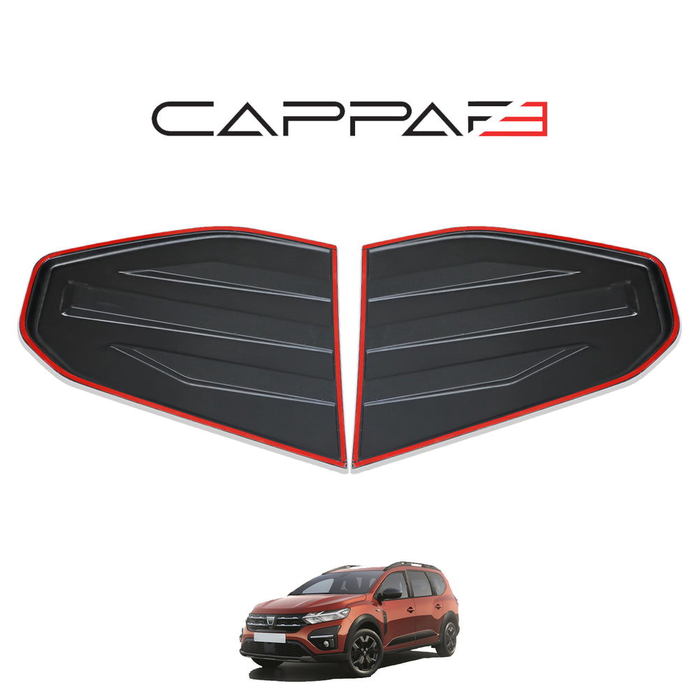 
                  
                    For Dacia Jogger 2022-2026 Side Vent Window Protector – 2-Piece Set | Piano Black Wind Deflectors
                  
                