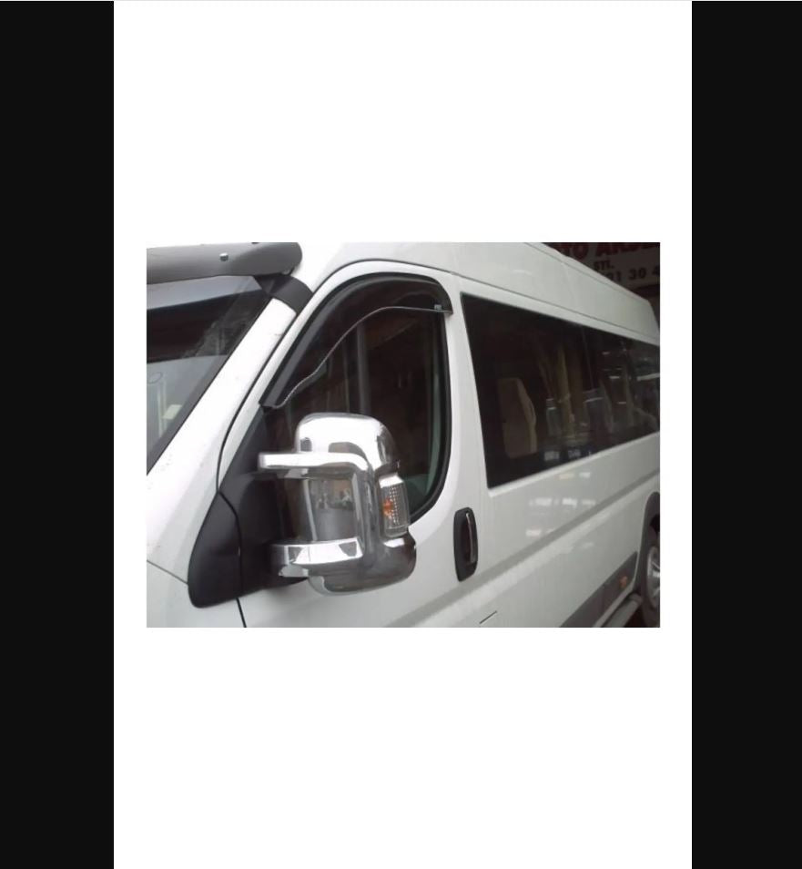 Premium Stainless Steel Chrome Mirror Covers for Citroen Jumper (2 pcs) | Fits 2006 & Newer Models