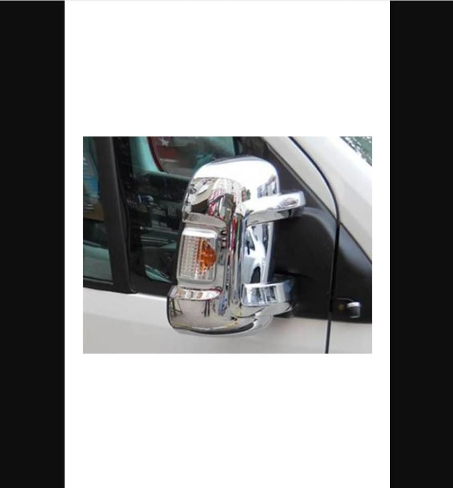 
                  
                    Premium Stainless Steel Chrome Mirror Covers for Citroen Jumper (2 pcs) | Fits 2006 & Newer Models
                  
                