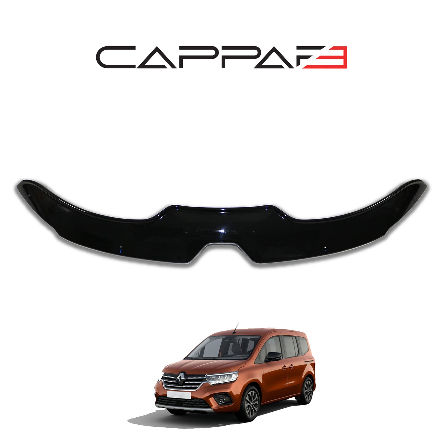 Front Hood Protection Spoiler for Renault Kangoo Express (2021–2026) – Bug Shield & Deflector Guard