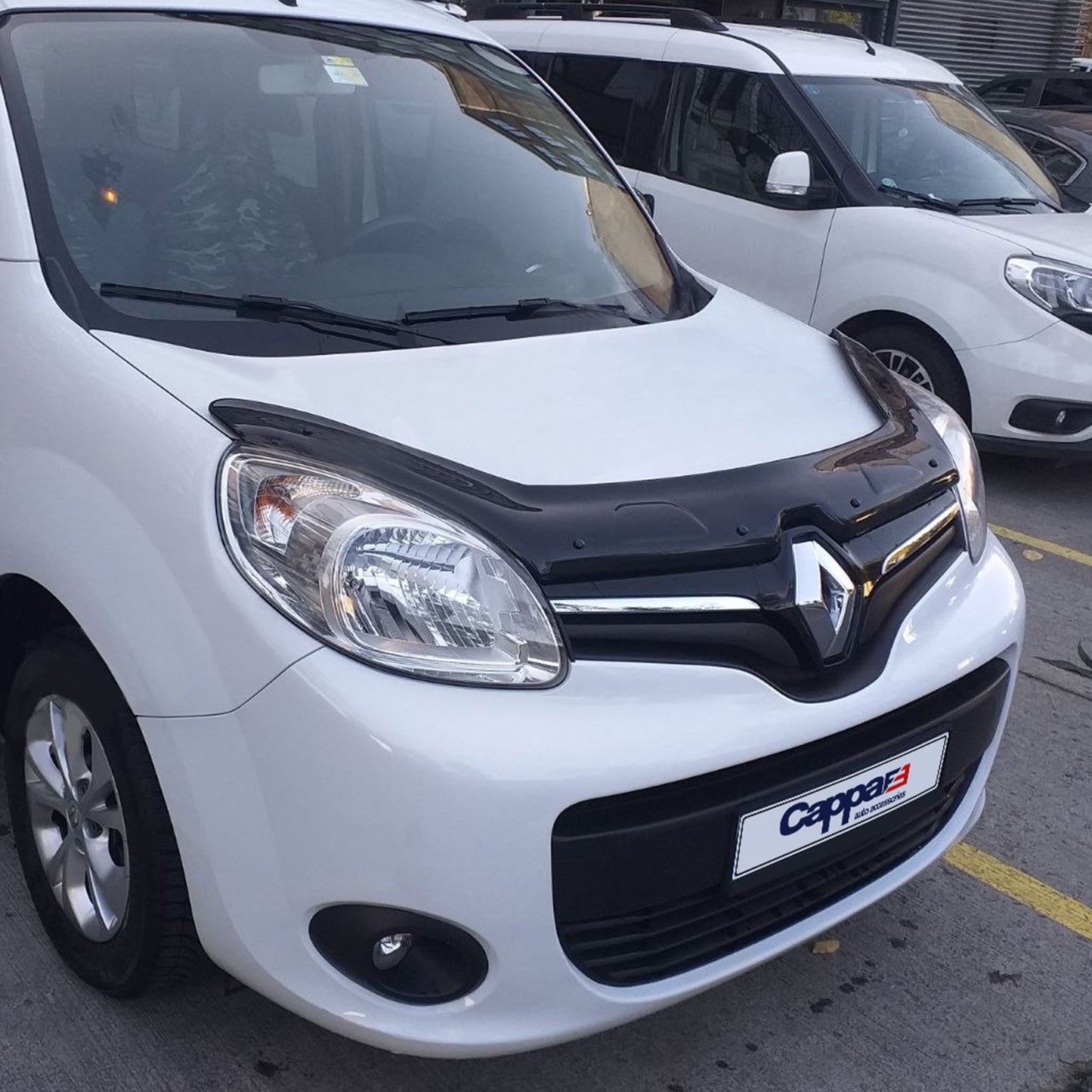 Front Hood Deflector for Renault Kangoo (2014–2021) – Bug Shield Spoiler Guard for Bonnet Protection