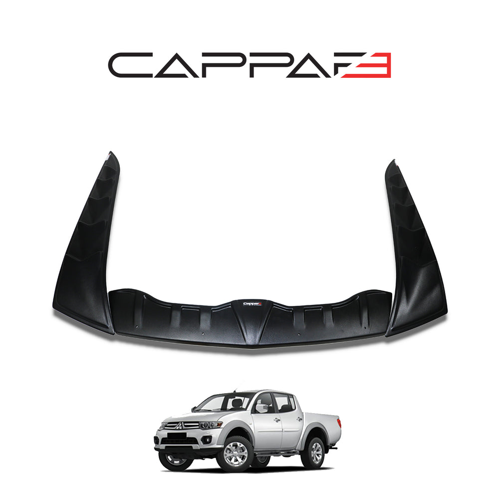 For Mitsubishi L200 Dragon Pack Hood Protector (2007–2015) – Bug Shield, Bonnet Deflector & Front Spoiler