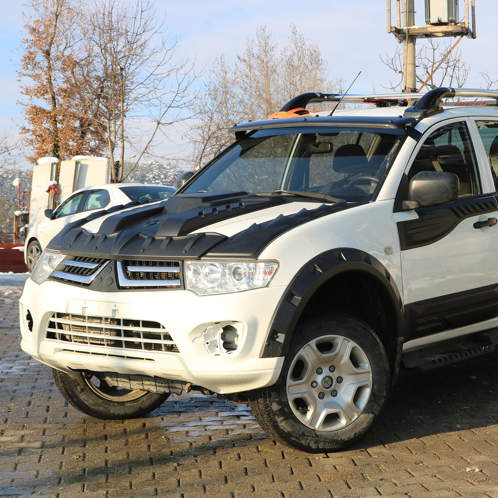 
                  
                    For Mitsubishi L200 Dragon Pack Hood Protector (2007–2015) – Bug Shield, Bonnet Deflector & Front Spoiler
                  
                