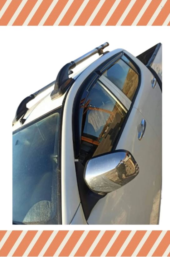 For Mitsubishi L200 Windshield Sunvisor & Rain Guard (2007–2014) – Weather Shield for Pickup Truck