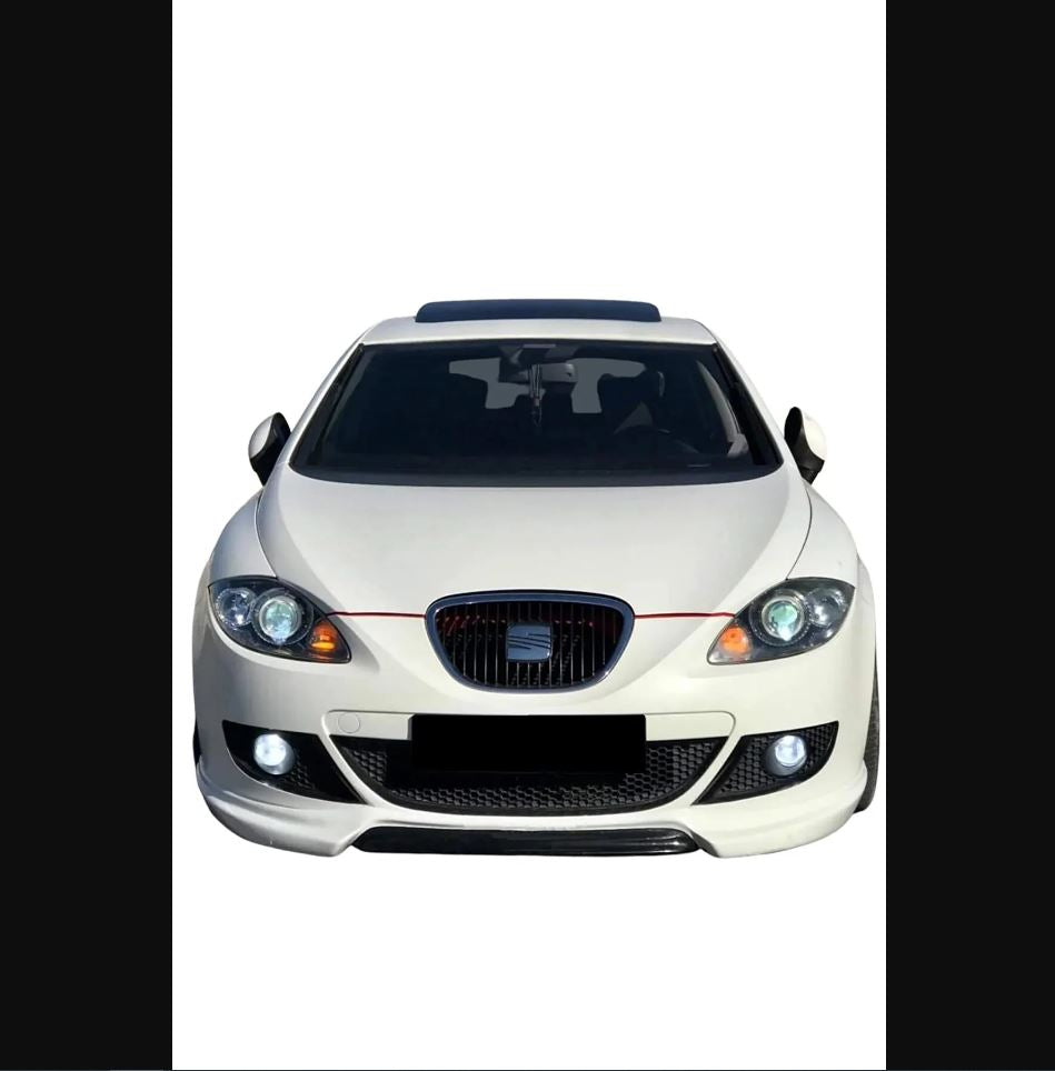 Front Bumper Extension Insert for Seat Leon Mk2 Non-Facelift Unpainted Unprimed – Durable Plastic Upgrade