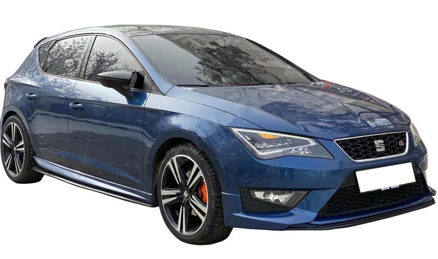 Dynamic Front Bumper Extension for Seat Leon MK3 - 5F (2013–2016) FR Style Unpainted Unprimed – Sporty Upgrade